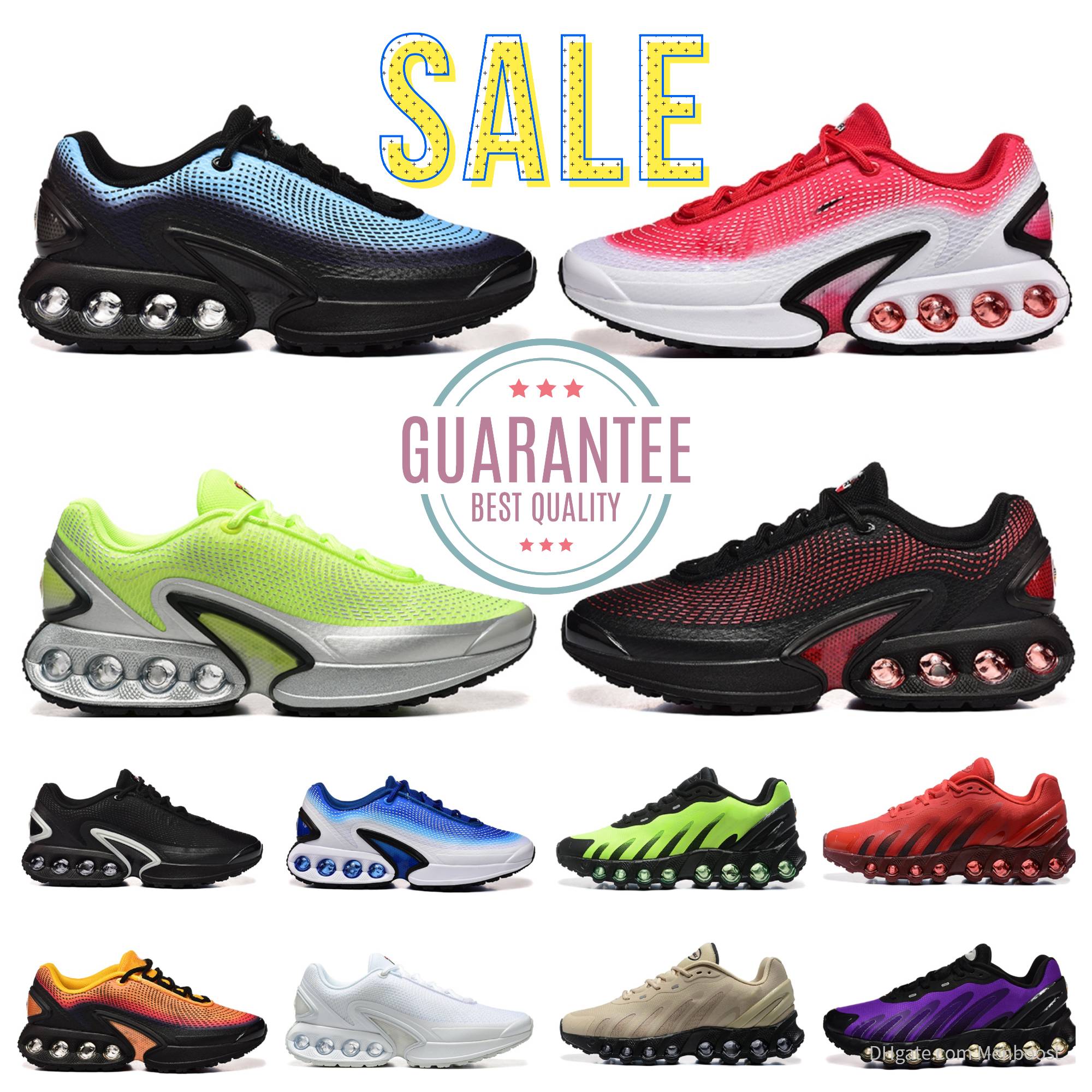 Designer DNs Running Shoes DN8s Mens Women MaxDn Bred All Night Black White Metallic Silver Cool Grey Pink Foam Rage Green Hyper Blue University Red Trainers Sneakers