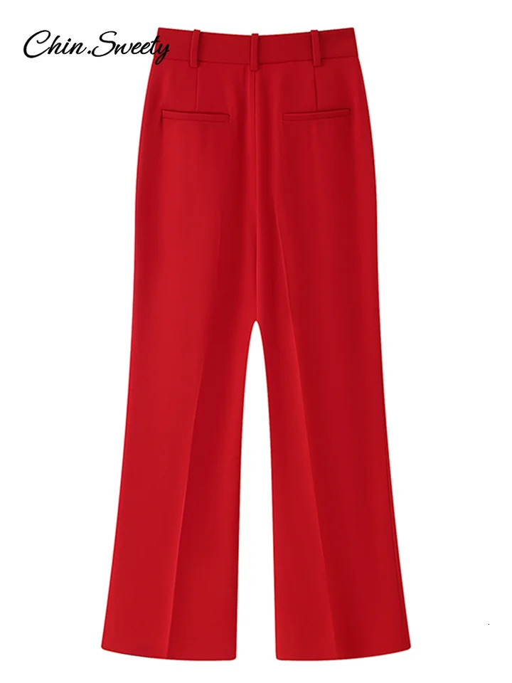 Elegant Pant 2 Piece Set Women Sleeveless Lace Up VNeck Vest Top Pleat Zip High Waist 2025 Summer Loose Lady Commute Outfits 250616