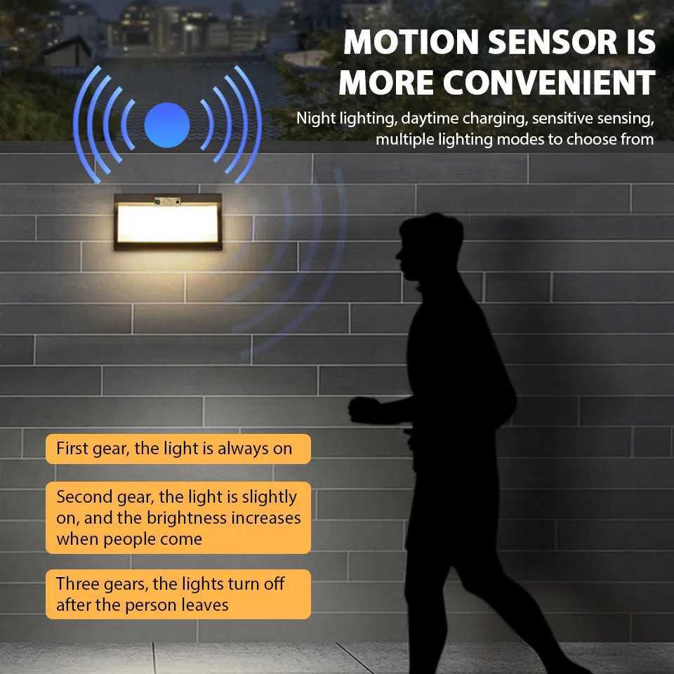 Solar LED Outdoor Lighting Wall Lamp PIR Radar Sensor Solar LED Lights Waterproof Outdoor Room Decoration For Home Balcony Porch XJ250624