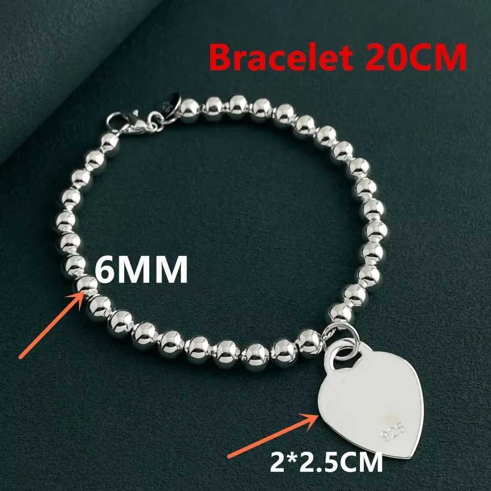 Fine Jewelry 925 Sterling Silver Pendant Bracelet Gift of Love Engagement Party Jewelry Gift for Women X250625