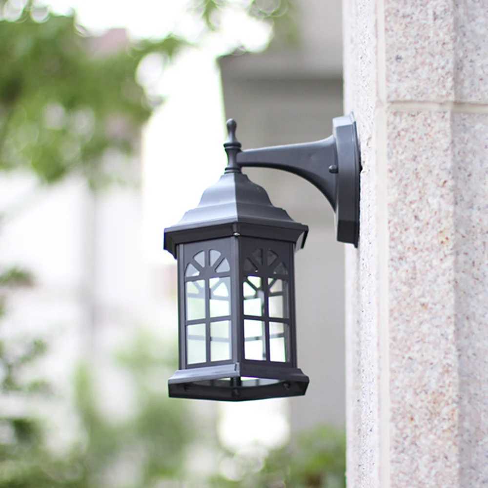 European Style Retro LED Wall Light Waterproof Garden Outdoor Sconce Lamp Vintage Porch Lamp E27 Lighting XJ250624