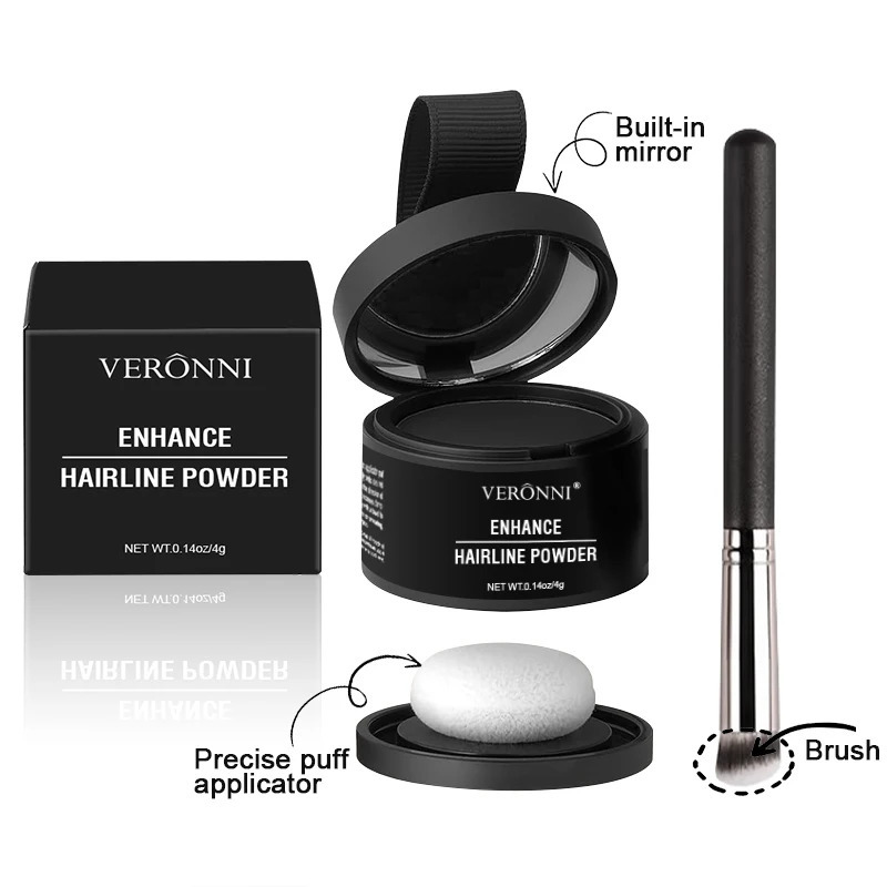 VERONNI Hairline Line Shadow Contouring Powder-Hair Repairing and Shadow Filling Powder Forehead Hairline Replacement Makeup 250625
