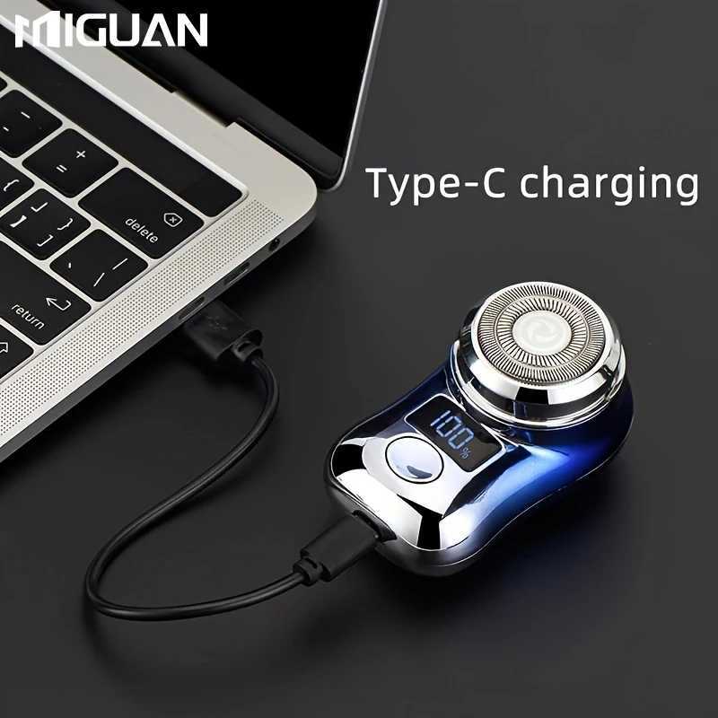 Mens elektrik tra makinesi USB arj dijital ekran fonksiyonu kompakt ve portatif i gezileri iin uygun tatil hediyesi W250625