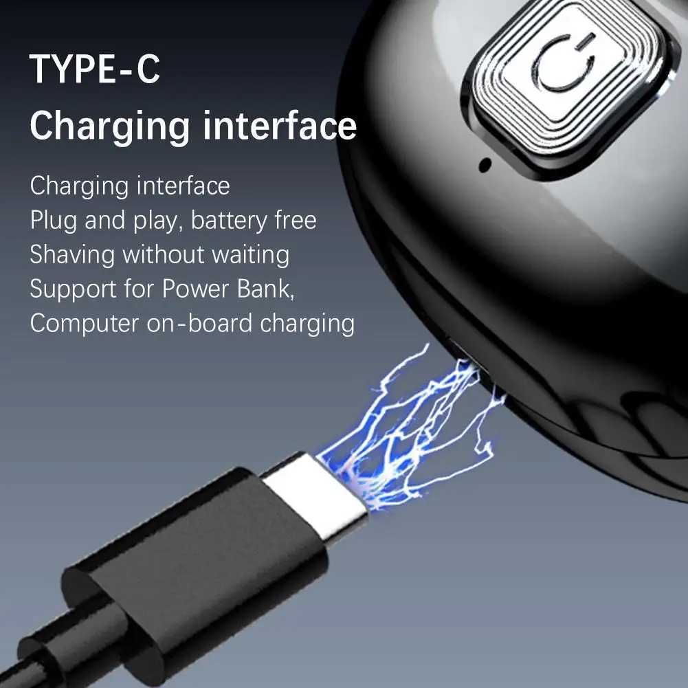 USB Rechargeable Mini-Shave Pocket Size Portable Electric Shaver Razor For Men W250625