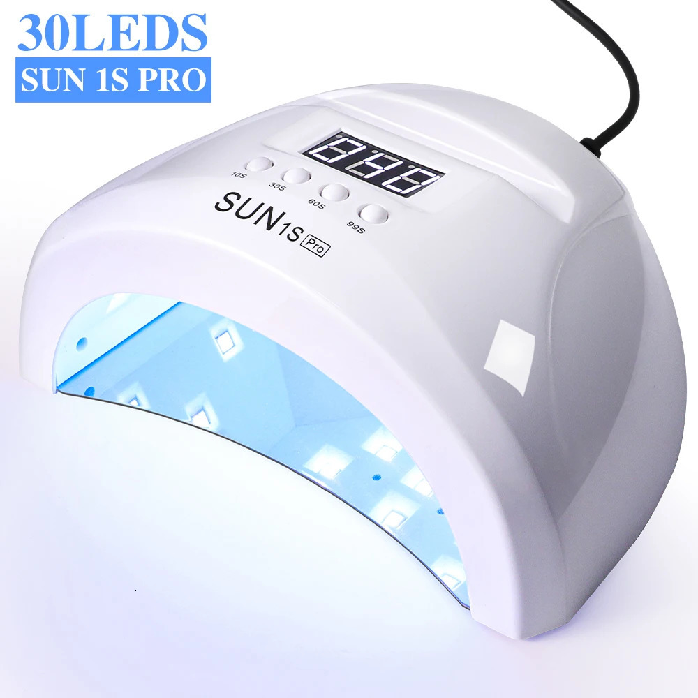 Professional UV LED Nail Dryer 30 Lamp Beads Nail Art Lamp for Gel Polish Nail Lamp 4 Timer Settings Home Manicure Equipment 250625