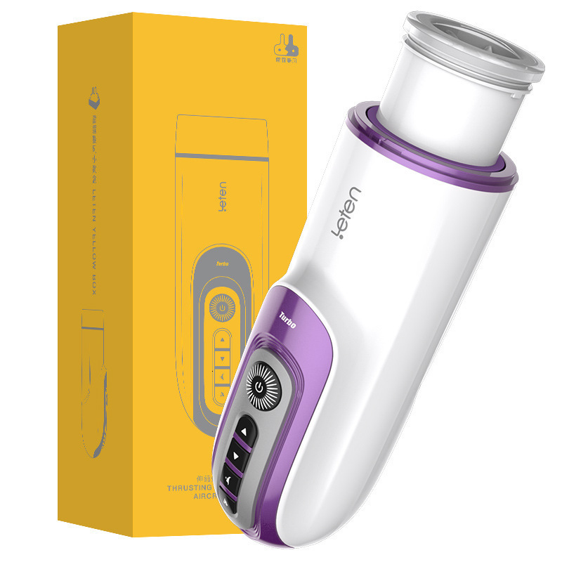 Leten Thunder Storm Telescopic Cannon God Aircraft Cup Fully Automatic Male Masturbator Adult Sex Toy 12/Box