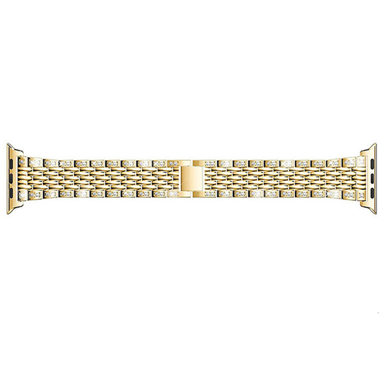 Luxury High End Fashion Trend Diamond Inlaid Metal Watch Strap for Apple iWatch with Sparkling Bling Design