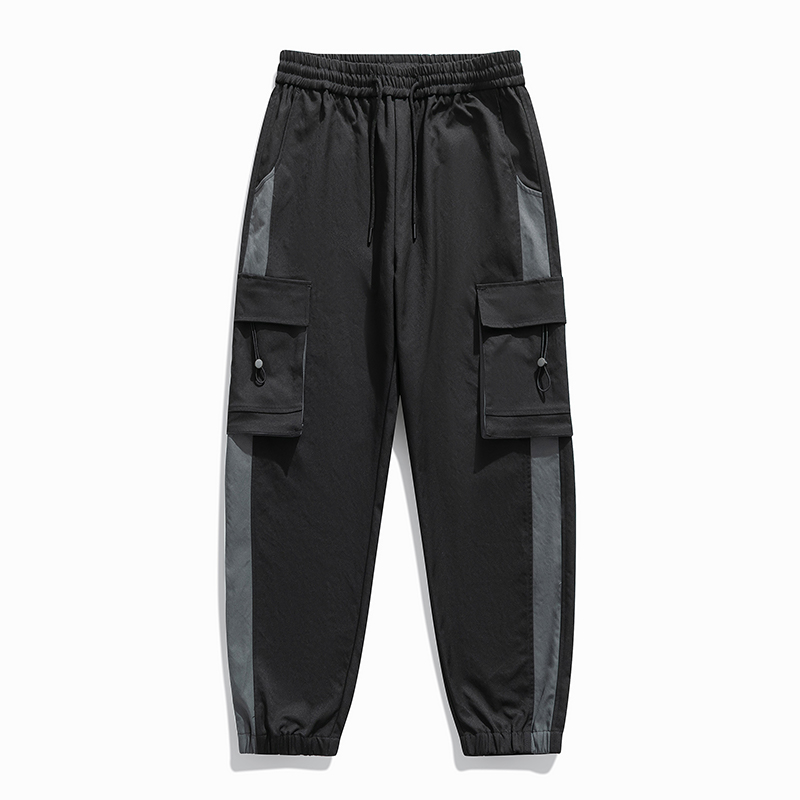 Men's casual pants men's 2025 spring and autumn new style fashion brand work pants men's color matching sports pants