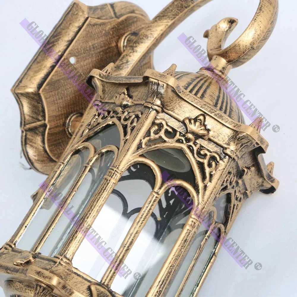 Art Wall Lamp Home Decor Courtyard Lamps Aluminum Retro Wall Lights Outdoor Garden Waterproof Lighting 85-265V DC Wiring XJ250624