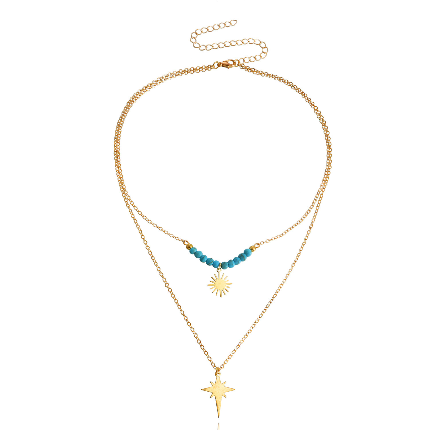 New Jewelry Style Elegant Double Layer Light Clavicle Chain Fashion Simple Niche Design Sense Necklace Jewelry for Women