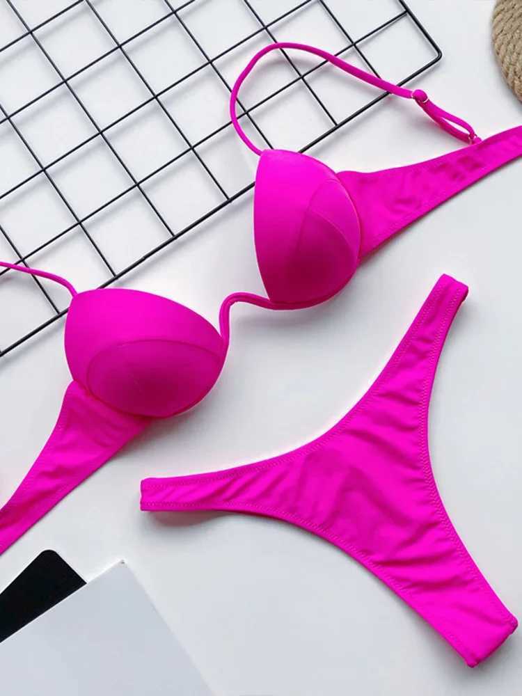 VZVN Sexy Leopard Bikini 2 Piece Set Women Split Swimsuit Backless Beach Vacation Bikinis 2025 New Summer Swimwear Bikini Set XJ250624