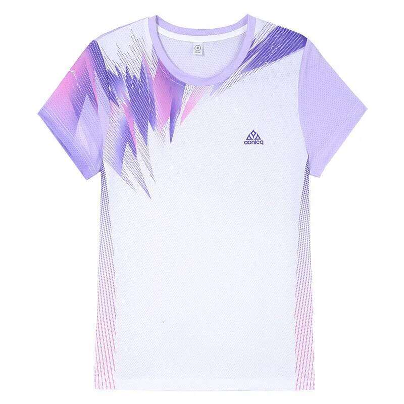 New 2025 Women's Summer Sportswear Ice Silk round Neck Short Sleeve T-Shirt Running Top Breathable Sun Protection Fashionable