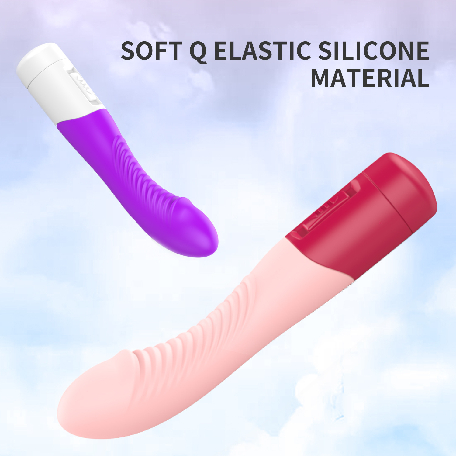 Haoqi Fun Adult Products Silicone New AV Stick Three-Mode Vibrating Massager Sex Toy