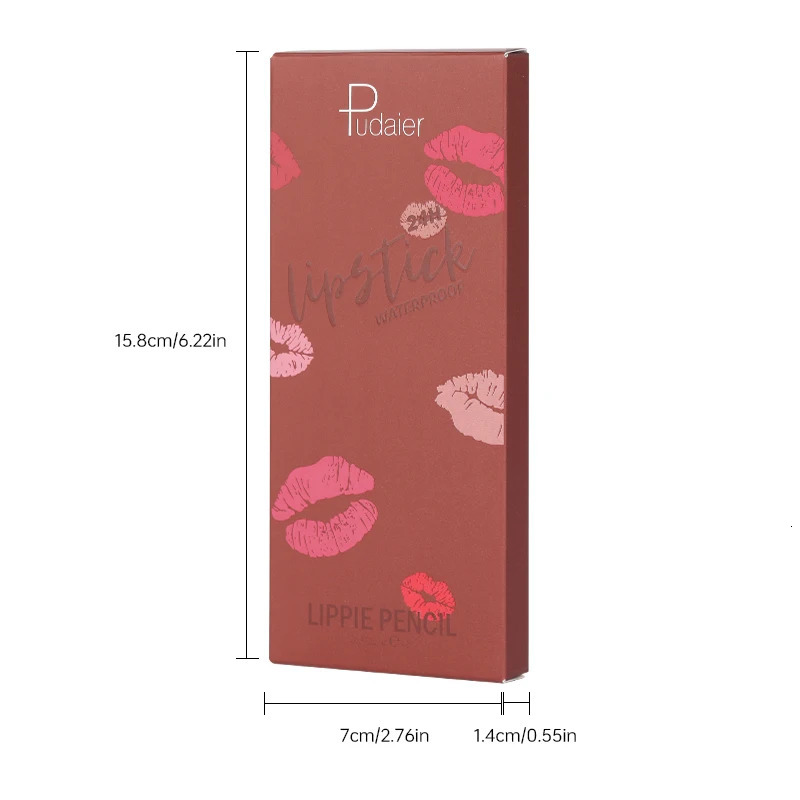 Pudaier Matte Lip Liner Pencil Set - Waterproof Long-Lasting Non-Stick Moisturizing for All Skin TypesUltra Fine 250625