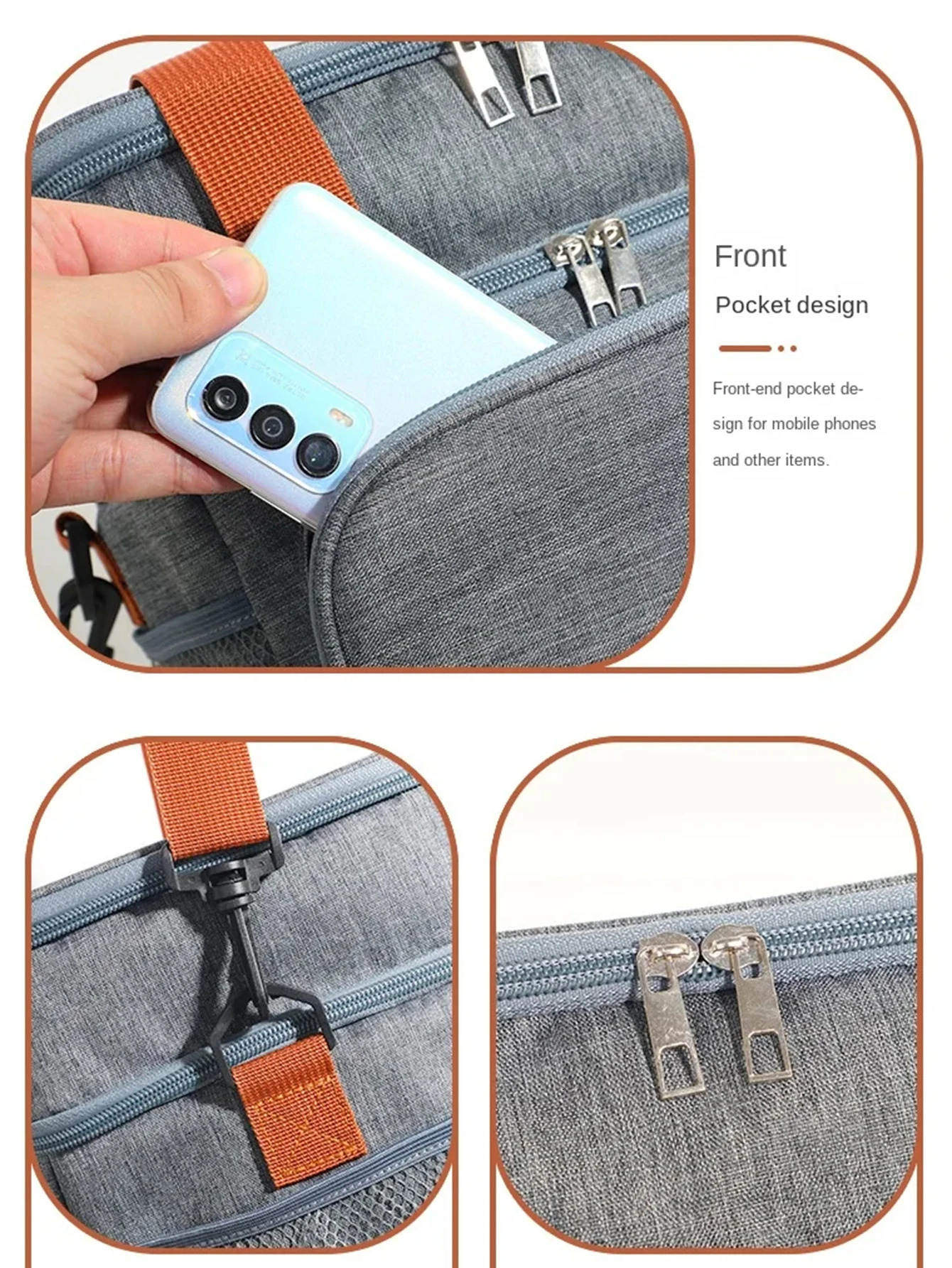 Portable Double Layer Lunch Bags Food Box Durable Camping Oxford Backpacks Icebox Large Capacity Picnic BBQ Outdoor BBQ 250624