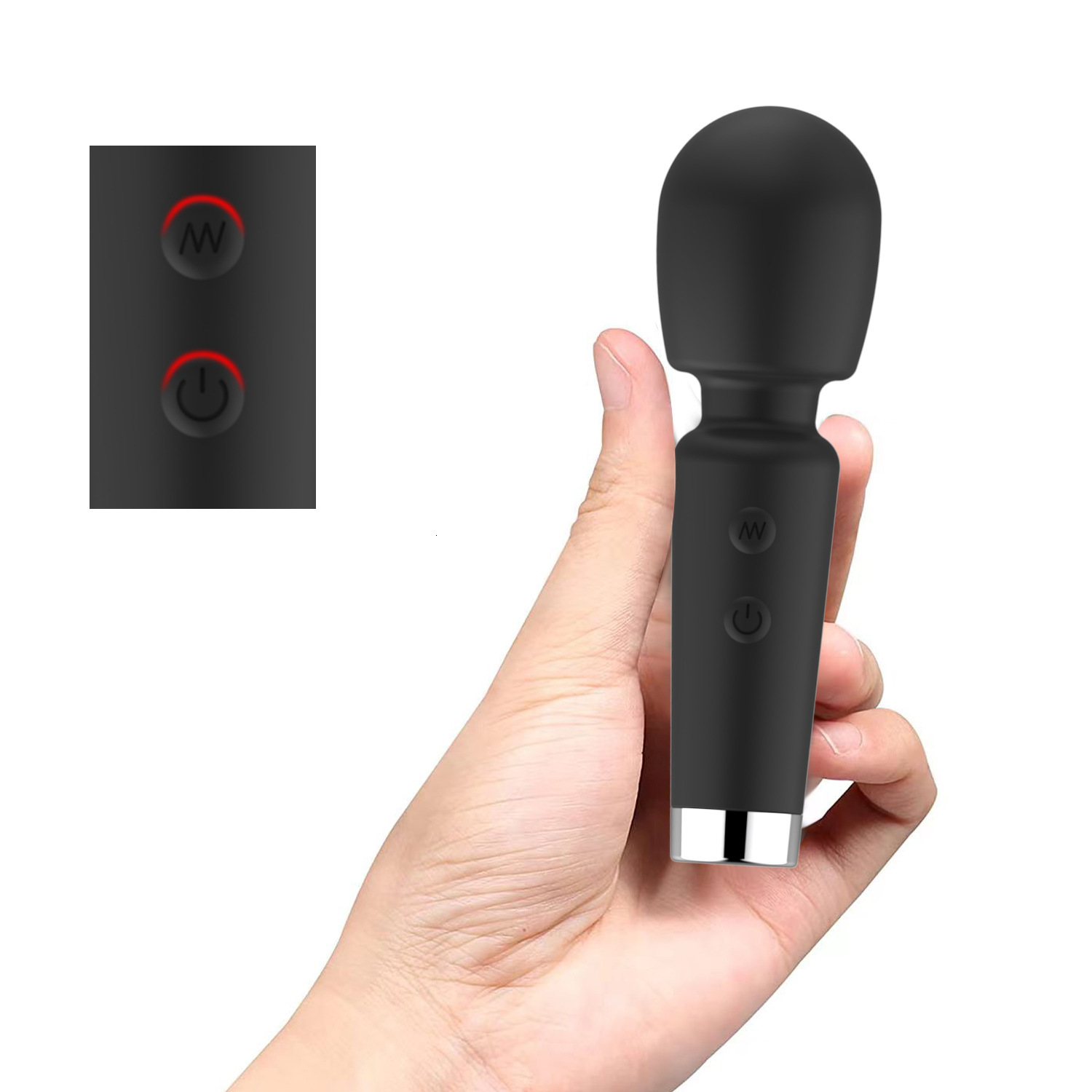 Haoqi Fun New Mini Compact Silicone AV Stick 16-Speed Vibration Female Masturbator Massager Adult Product