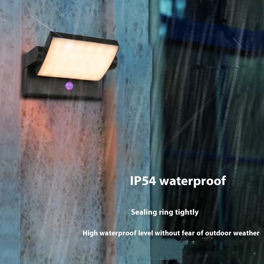 LED AC85-265V Wall Lamp Motion Sensor Light Outdoor Wall Light Porch Balcony Garden Courtyard Lamp Retro Living Room Bedroom XJ250624