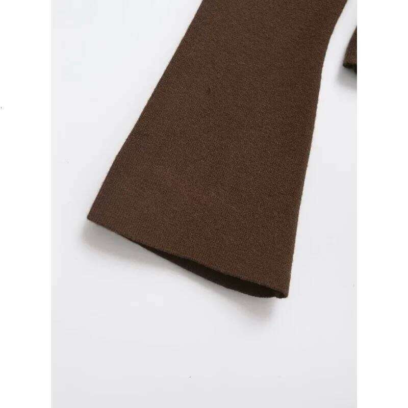 Cozy Sweaters Slim Pleated Knit Y2k Vintage Top Women's Autumn Sweater Fall Fashion Long Sleeve Pullovers