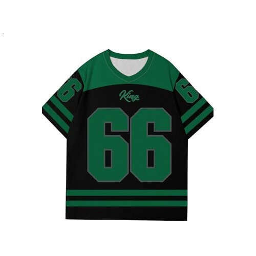 2025 Summer Men's Trendy Fashion No. 66 V-neck Short Sleeve T-shirt Jersey Men