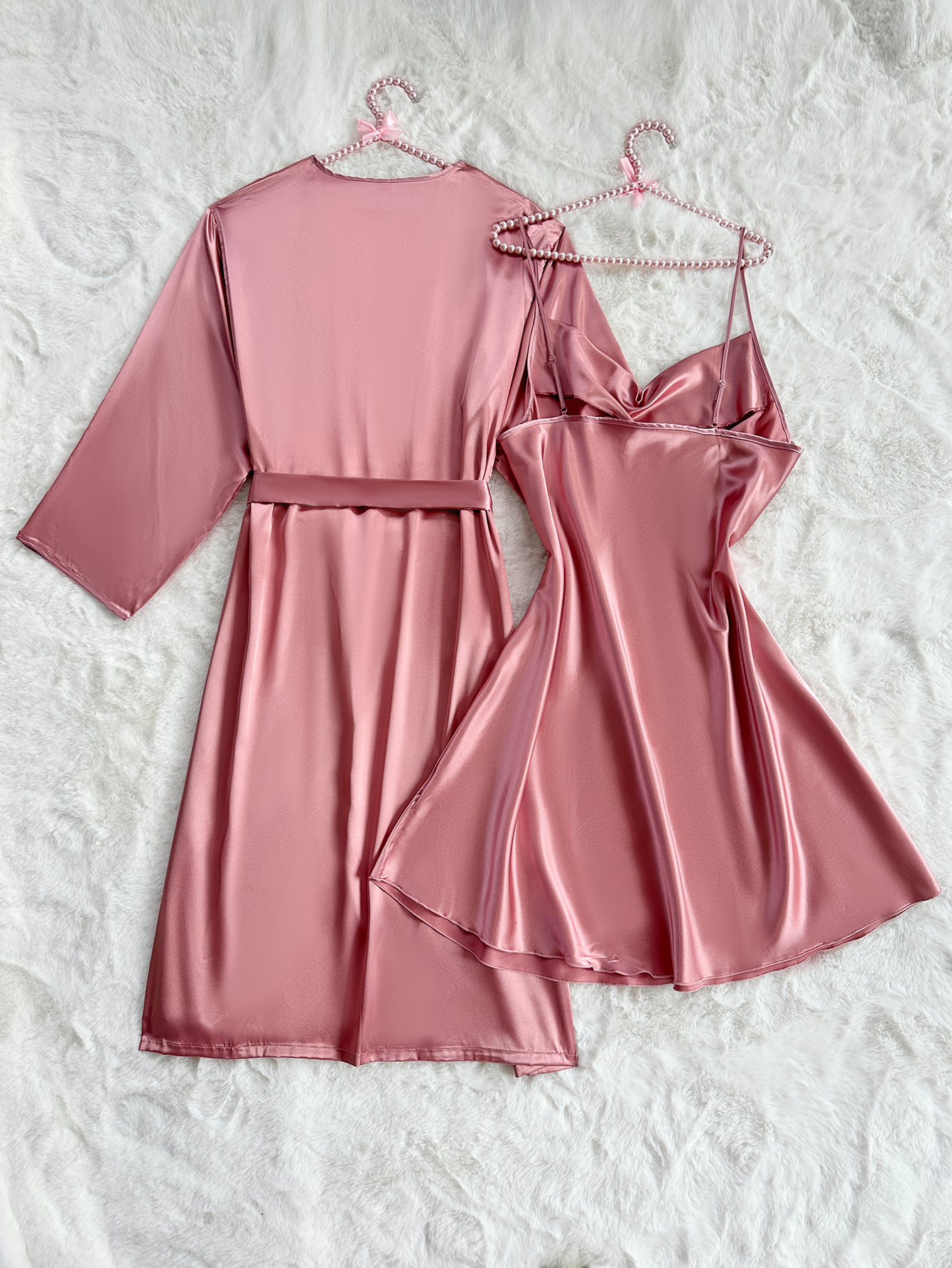 Women's Sleepwear long camisole nightgown jacket sexy sleepwear European and American style fashionable home suit set