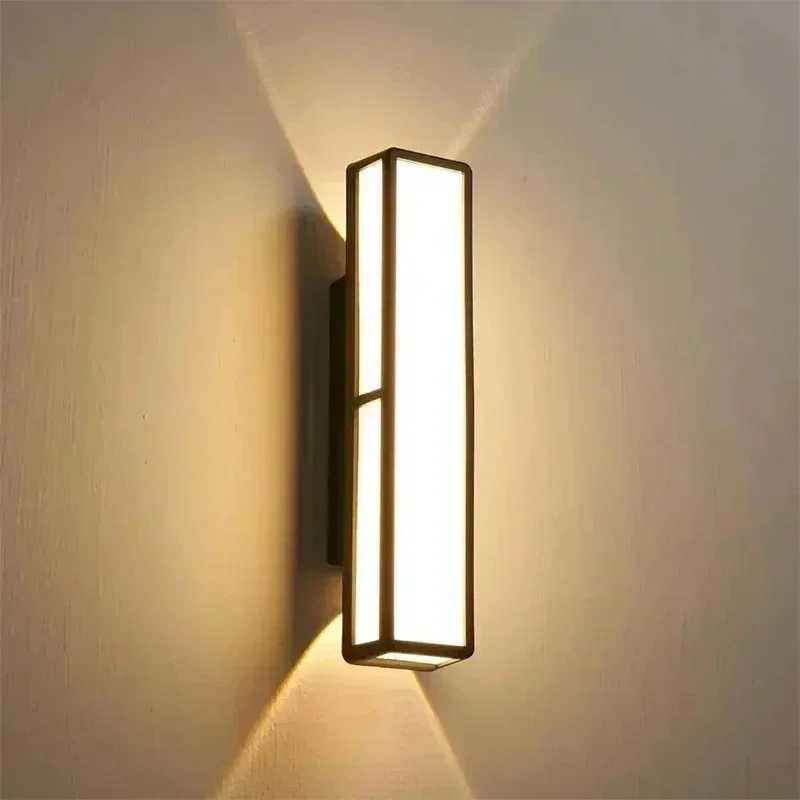 Minimalist Wall Sconce Lights Retro Rectangular Outdoor Light 85-265V Garden Home Decorative Wall Light Porch Lamp WaterproofXJ250624