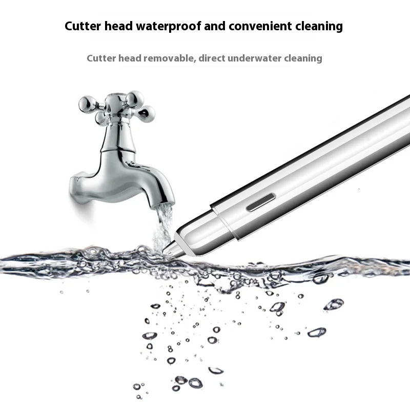 Professional Painless Eyebrow Trimmer with LED Light Precision Blades - Rechargeable Portable Hair Remover for Sensitive Skin 250625