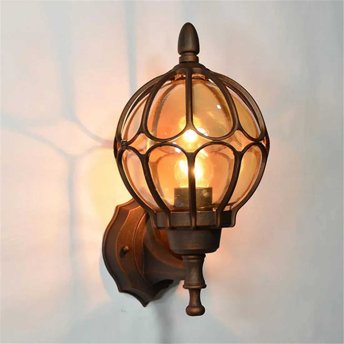 European Wall Lamp Outdoor Porch Lights Villa Balcony Garden Lamps Retro Lighting Exterior Wall Lamp Fixture XJ250624