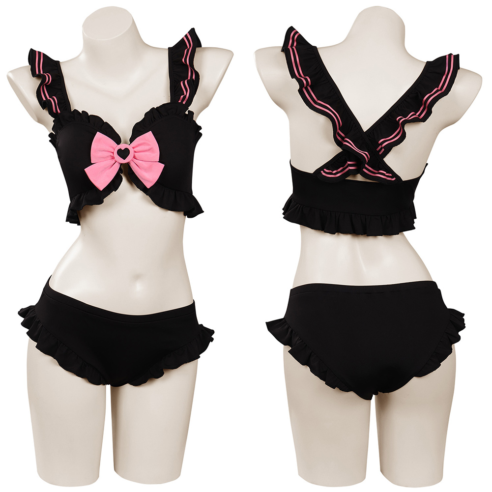 Anime Sailor Cosplay Swimwear Outfit Women Bikini Bathing Suit For Halloween Role Play