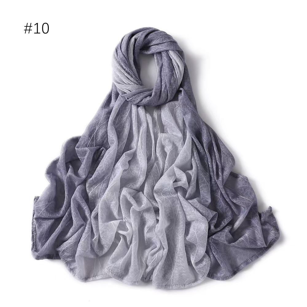 T1060 Summer lace breathable hollow slightly elastic wave gradient color hand-painted tulle scarf head scarf head cover veil