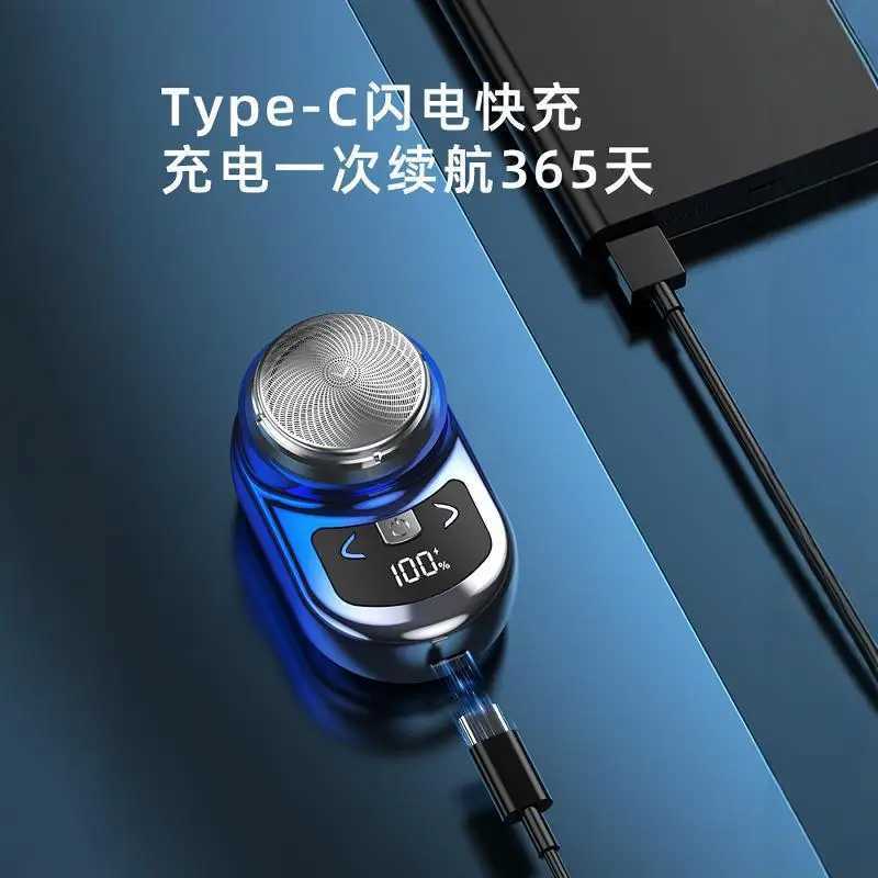 2025 Mini Electric Shaver - Portable Mens Travel Razor Waterproof USB Fast Charging Grooming Kit W250625
