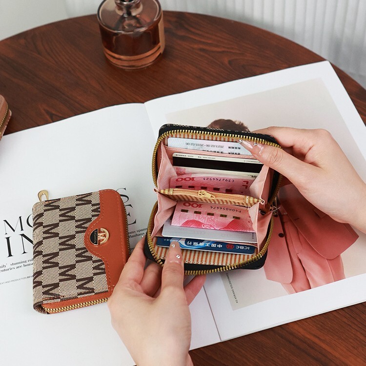Free Shipping 2025 New Designer Bag Wallet Women Shor New Zipper Coin Purse Simple Fashion Multi-card Slot Card Holder Women Wallet