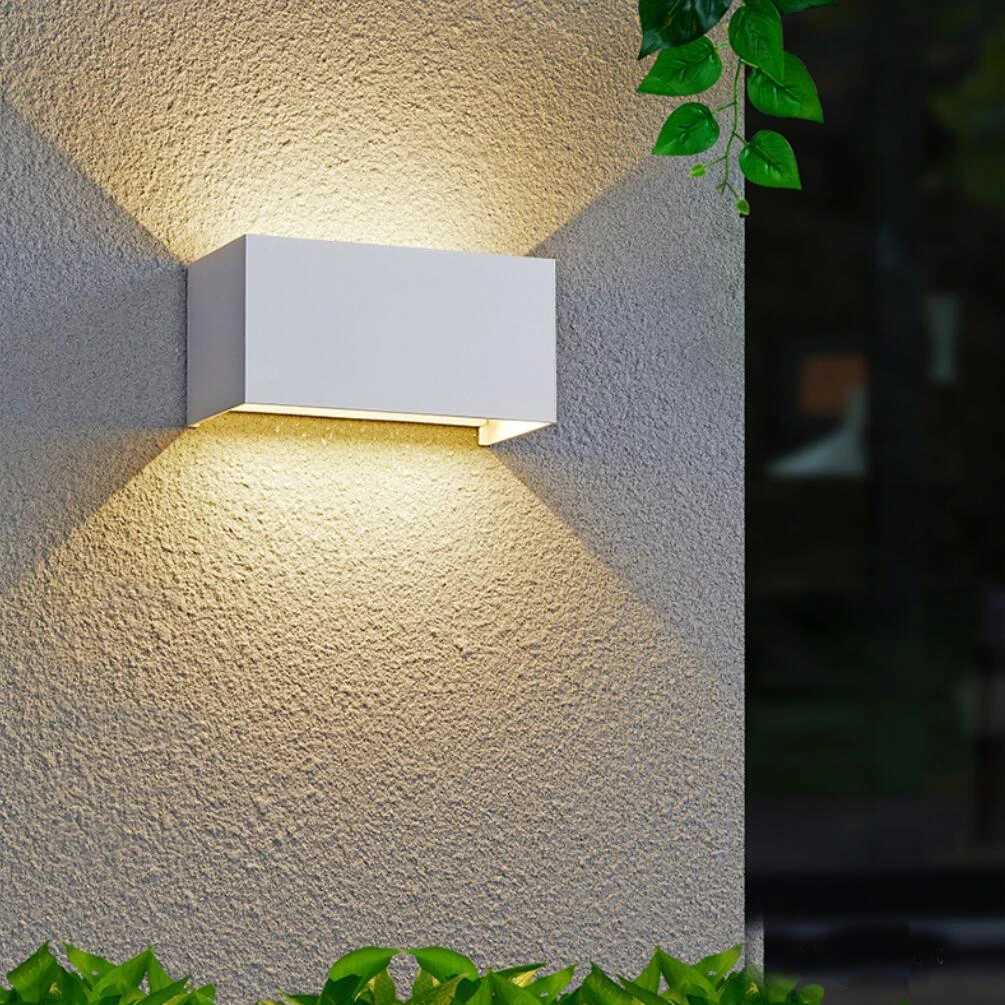 LED Wall Lamp IP65 Waterproof Indoor/Outdoor AC85-265V 24W Black/White Color Shell Aluminum Wall Light With 3 Years WarrantiesXJ250624