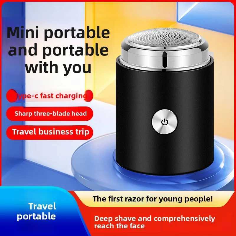 Mens portable shaver with fast charging long battery life washable essential for business home and travel W250625