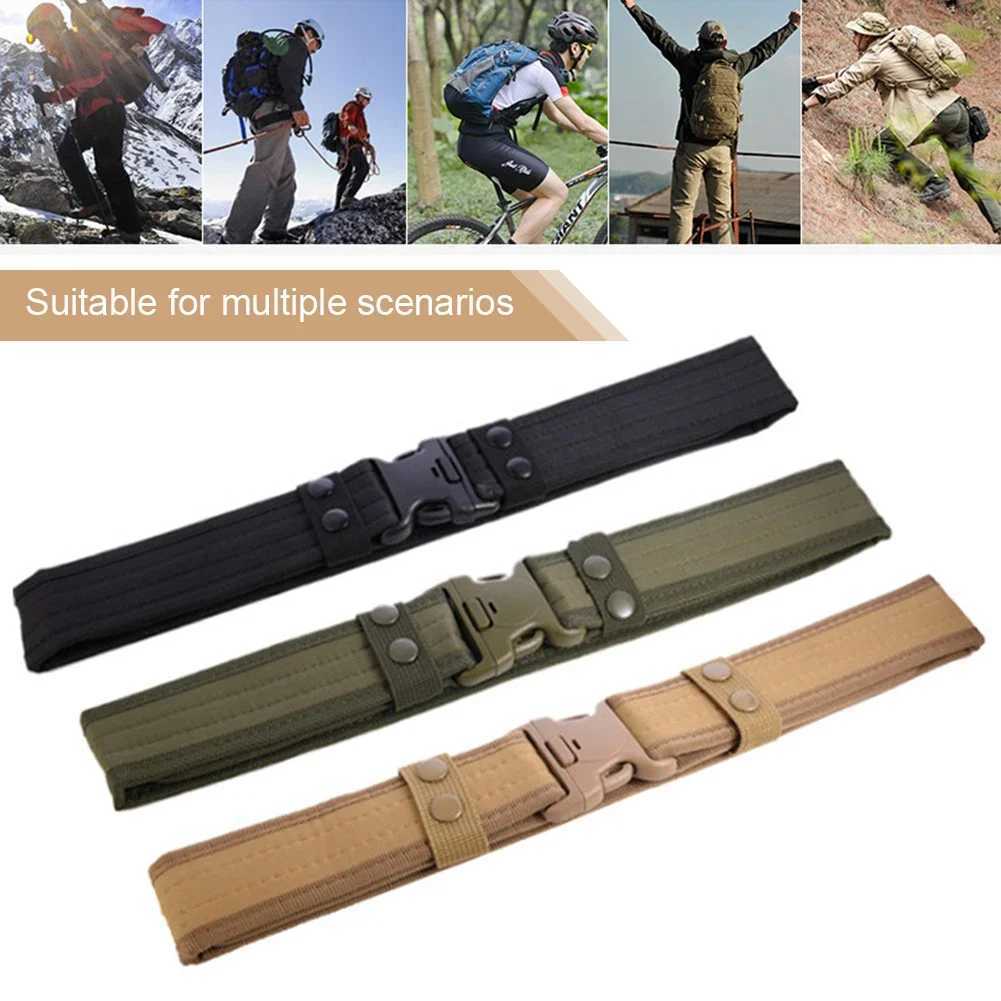 Men Style Combat Quick Release Tactical Belt Fashion Canvas Waistband Outdoor Sports Training Hunting Hiking Belts W250625