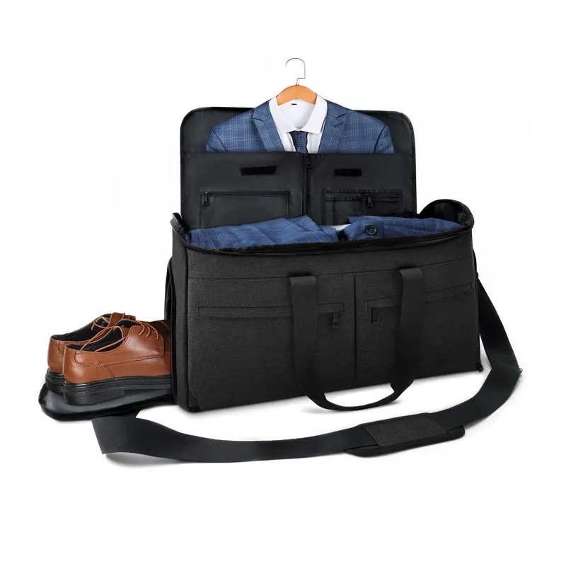 Clothing Convertible Garment Bag for Men - 2 in 1 Hanging Suitcase Suit Business Travel Bag Carry on Garment Duffel Bag 250624