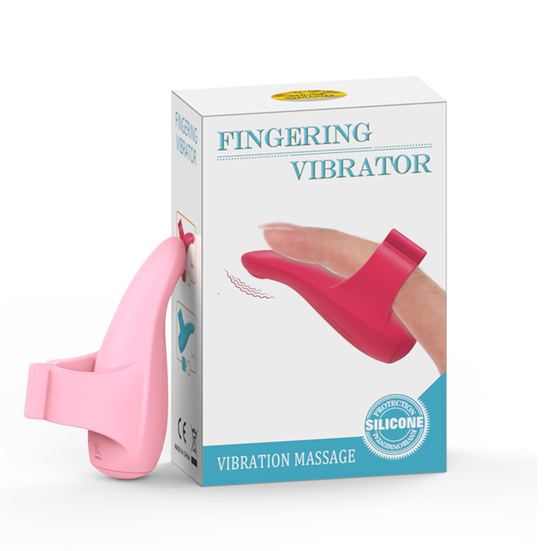 Haoqi Fun New Silicone Finger Vibration Sleeve for Women Massage Masturbation Device Adult Sex Toy