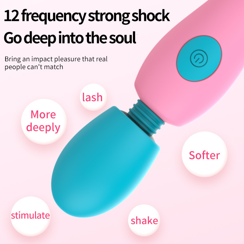 Haoqi Fun Female Flirting Battery Operated AV Stick Vibrator Sex Toy Masturbator Adult Products