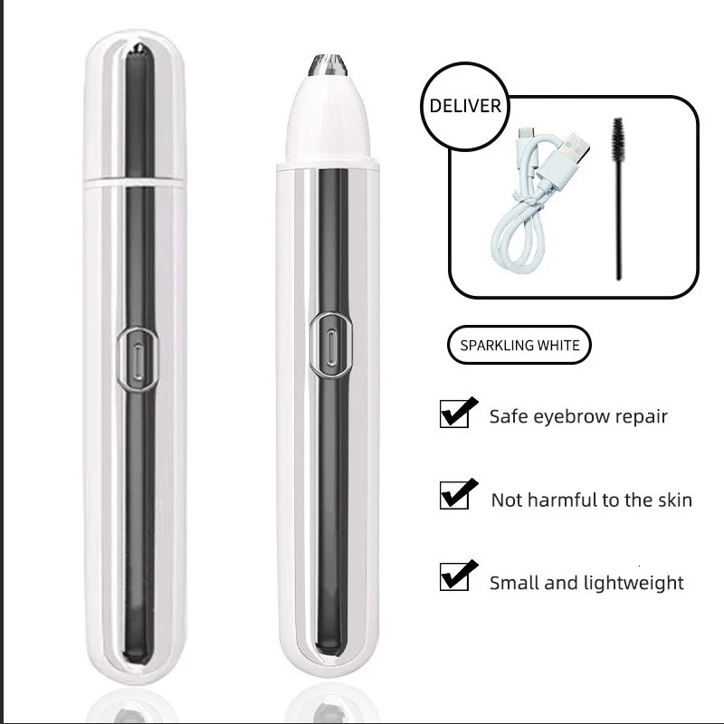 Electric Eyebrow Trimmer - Rechargeable Automatic Shaver Waterproof Painless Facial Hair Removal Tool for Women 250625