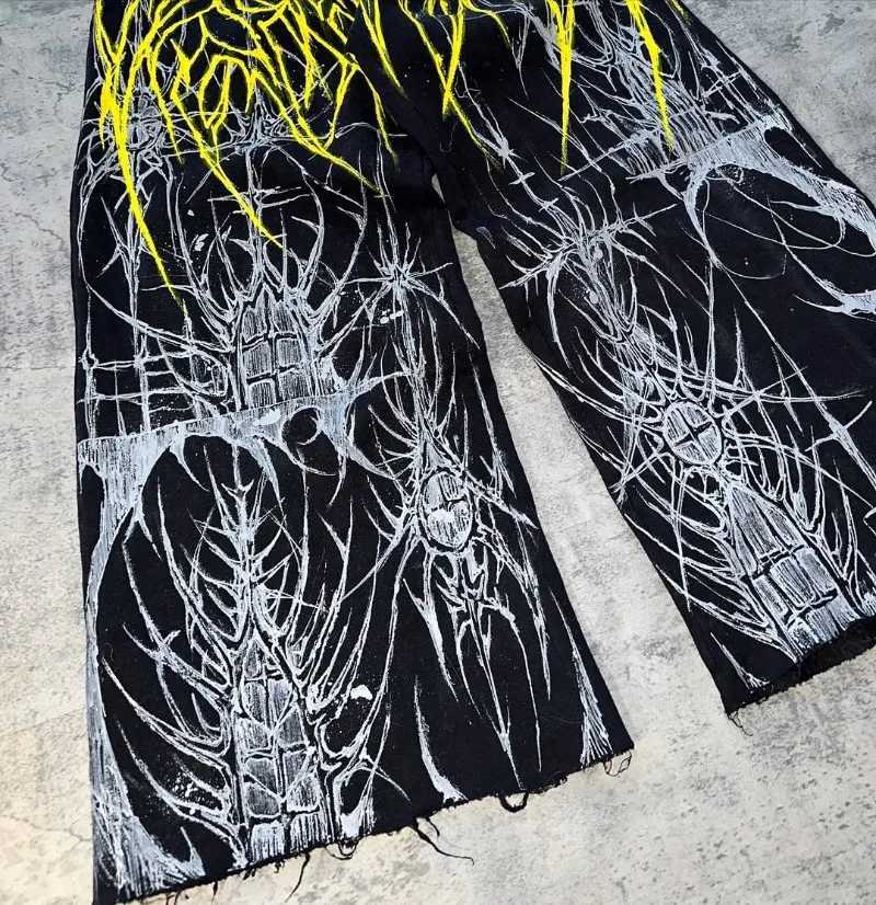 Hip-hop High Street Harajuku Retro Rock Oversized Sweatpants Men Y2k Casual Fashion Gothic Punk Loose Wide-leg Pants Women X250625