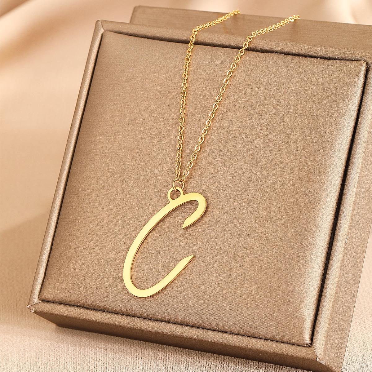 Love Initial 26 Letter Necklace Wedding Jewellery Initial Necklace Pendant