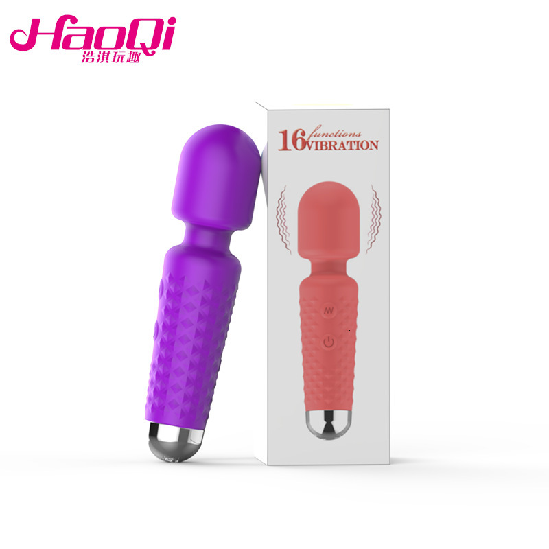 Haoqi Fun New Silicone Mini AV Stick Particle Vibration Female Masturbation Device Adult Sex Toy