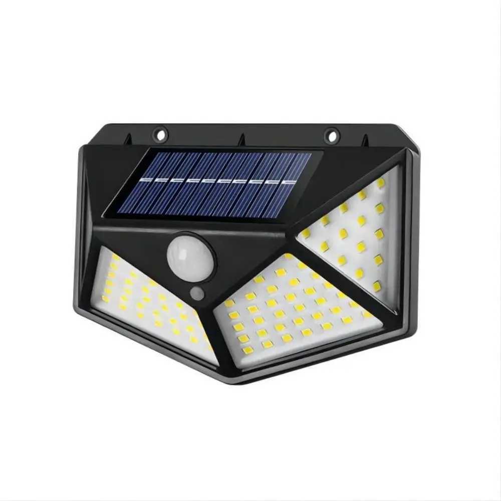 Solar Lights Outdoor 100 LED Motion Sensor Wall Lamp Outside Waterproof Solar Flood Lights For Yard Garden Garage Fence Patio XJ250624