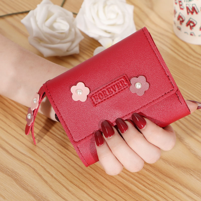 Free Shipping 2025 New Designer Bag New Small Coin Purse For Women Short Style Versatile Buckle Soft Leather Wallet Fashionable Card Holder Simple Des