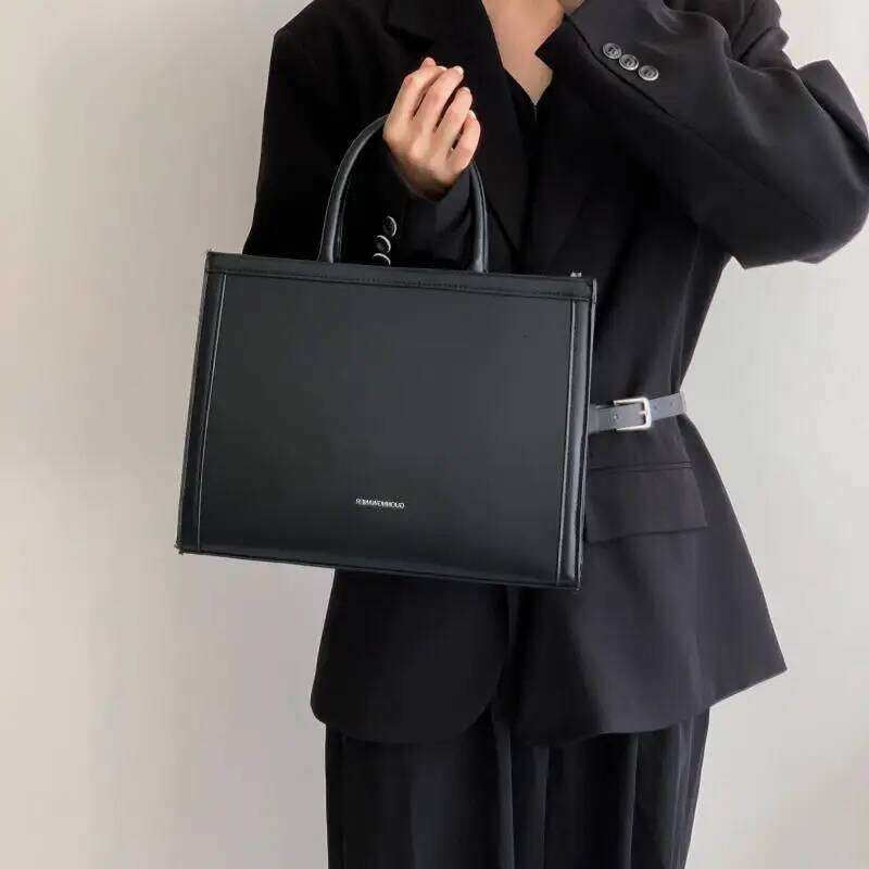 Female Square Flap Designer Purses And Handbag Women Black Leather Hand Ladies Messenger Shoulder Bag Top Handle Tote