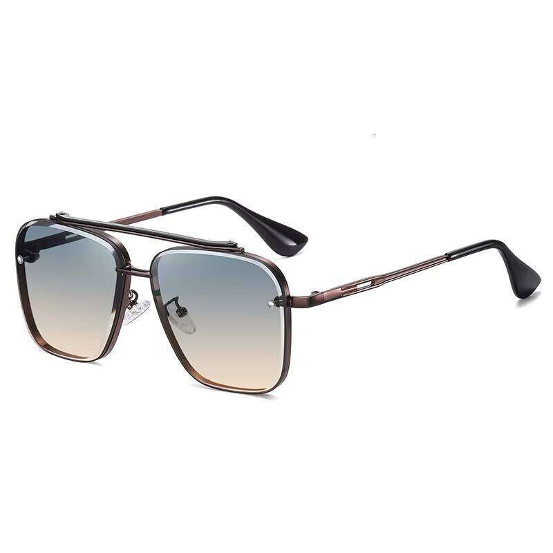 DHcollections Vintage Polarized Double Bridge Men's Sun Glasses Fashion Design