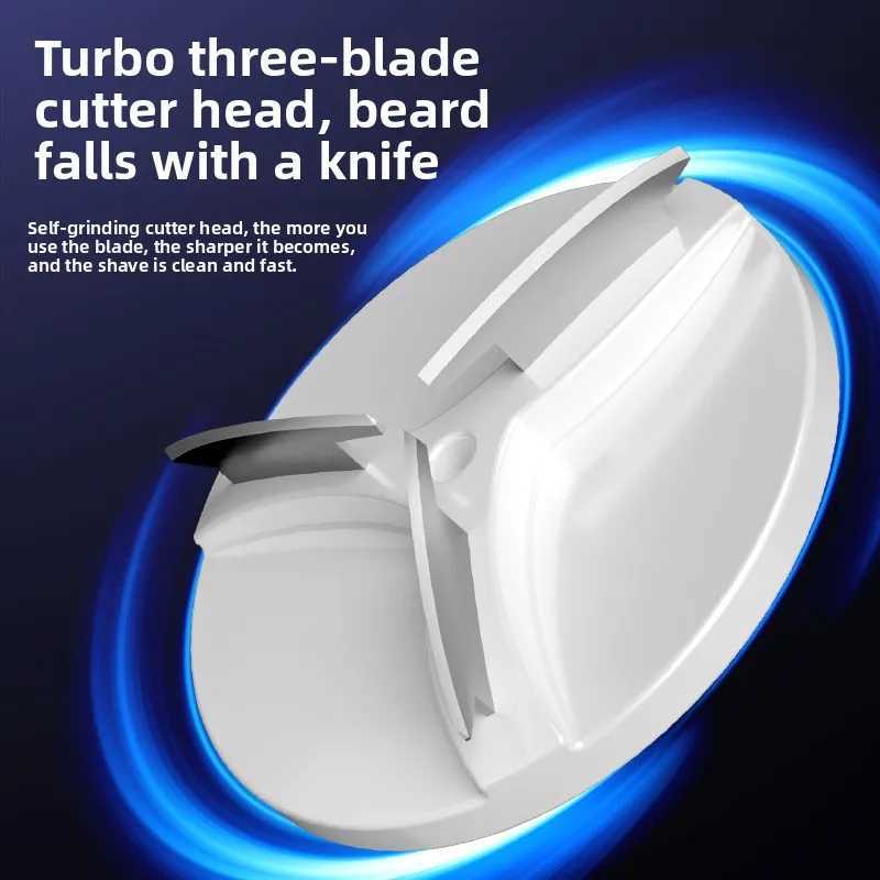 Mens portable shaver with fast charging long battery life washable essential for business home and travel W250625