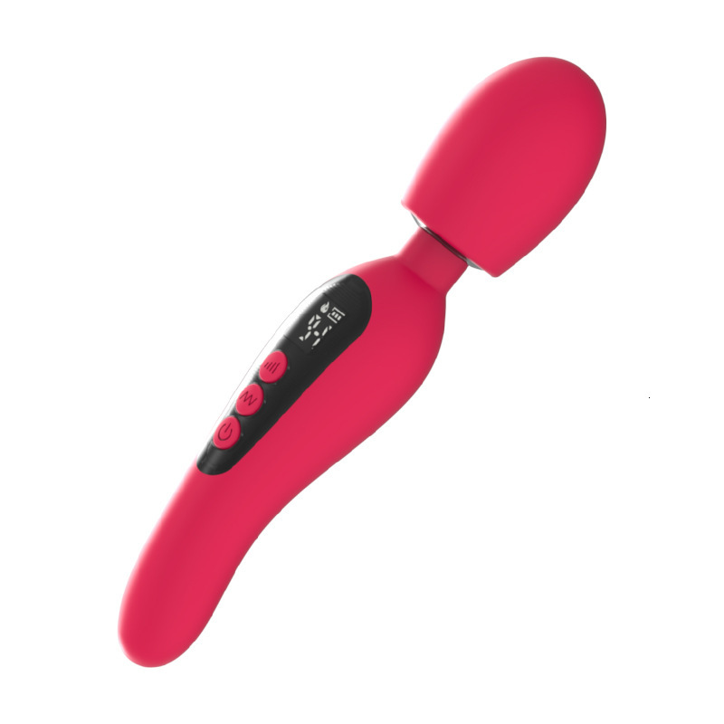 New AV Wand with LCD Display, Heating and Vibrating Function, Female Masturbator, Adult Sex Toy