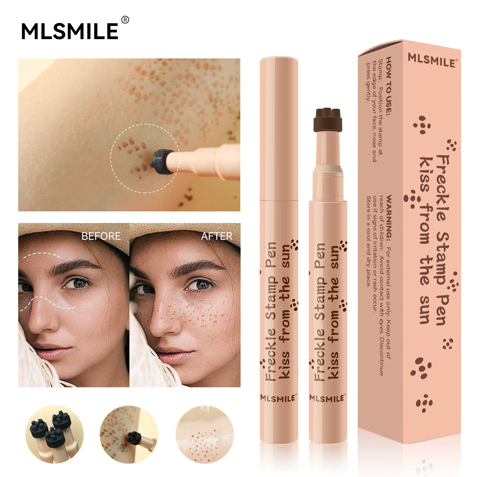 Natural Freckle Pen Waterproof Simulation Fake Spot Makeup Tool Lasting Waterproof Face Dot Spot Pen Eyeliner Korean Cosmetics 250625