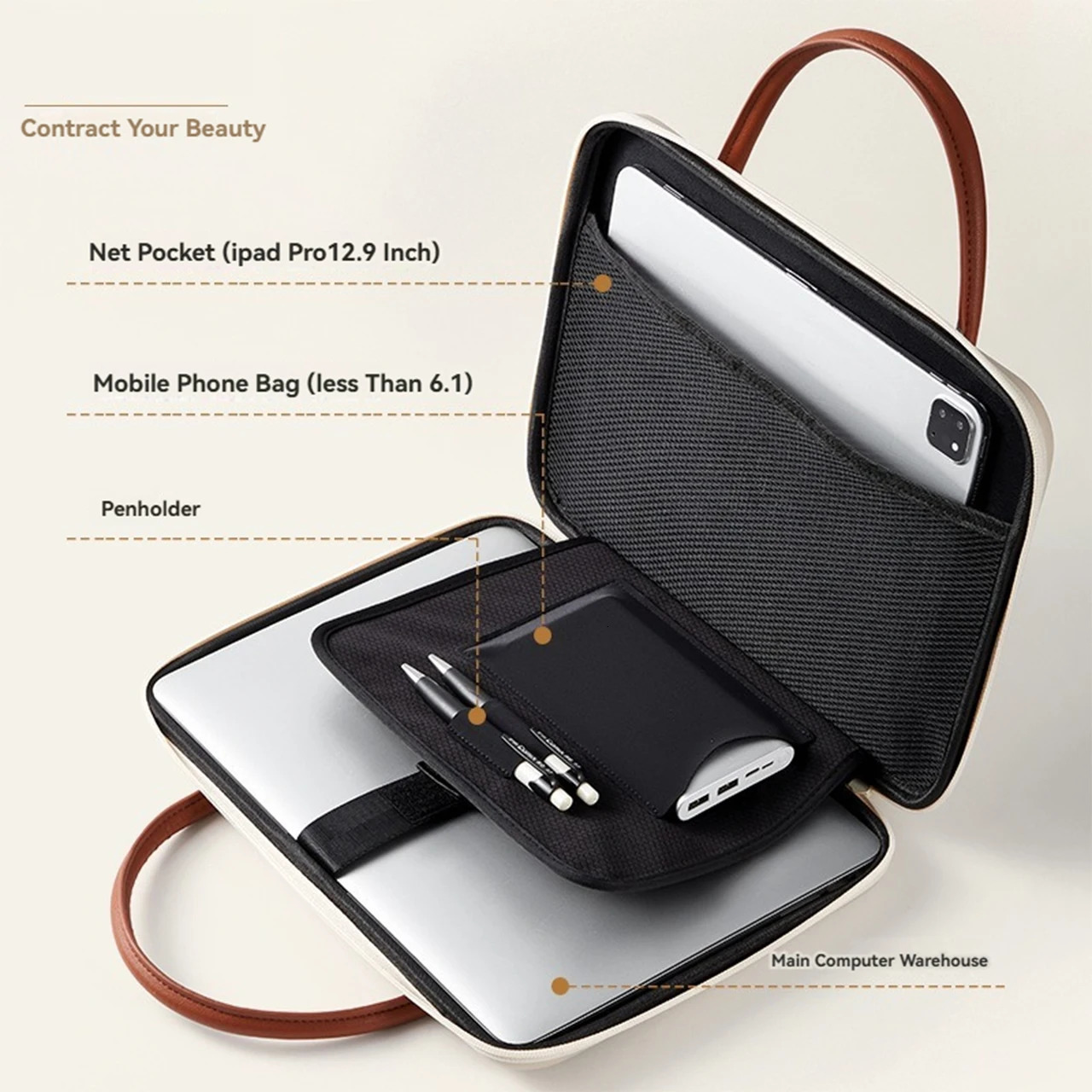 Laptop SlEEve Bag For Air Pro 14 Case13.3 inch Notebook HandBag Portable Briefcase 250624