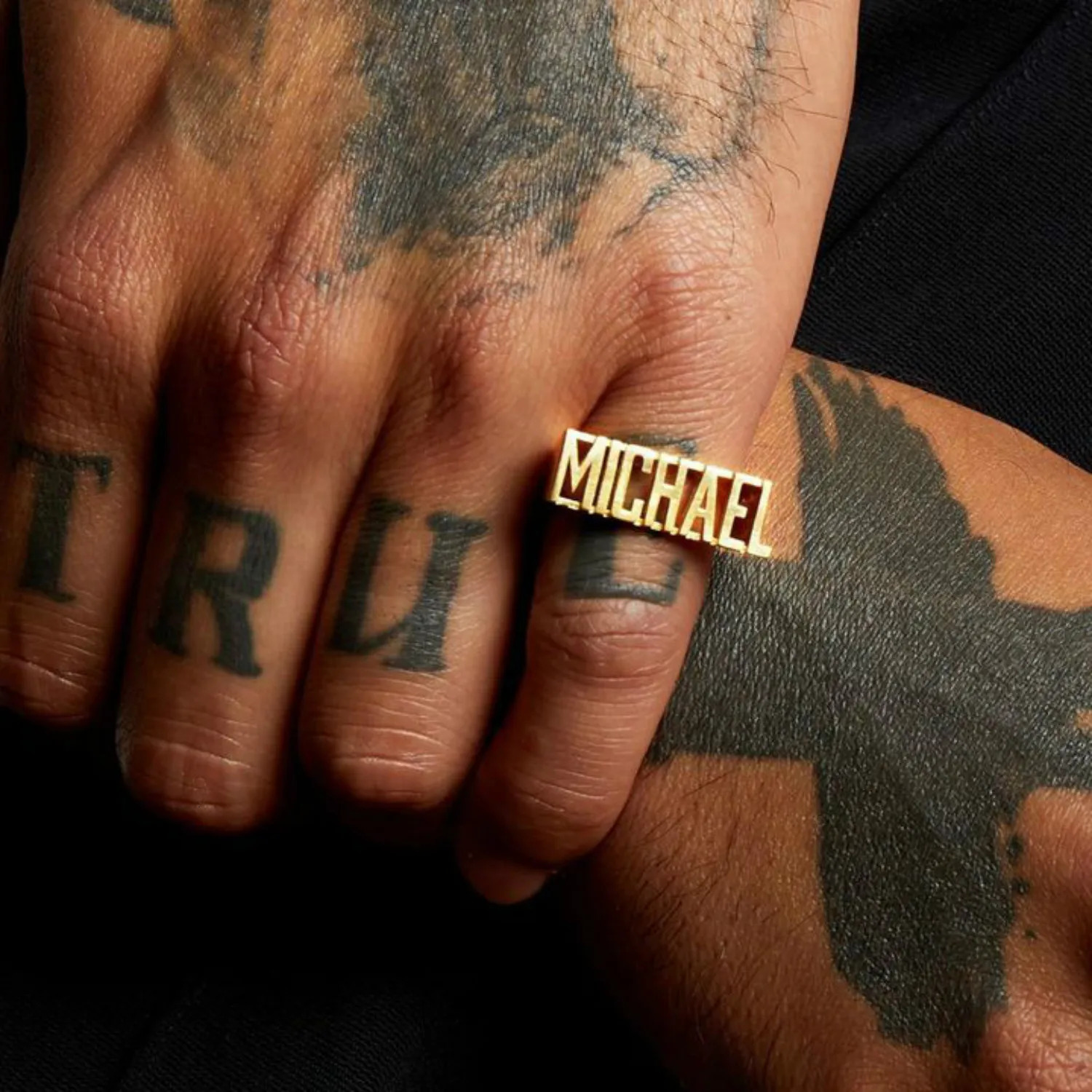 Custom Name Ring Hip-Hop Rock Exaggerated Ring High Quality Stainless Steel Unisex Accessories Personalized Jewelry Gift Punk 250624